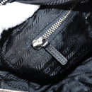 PRADA Shoulder Bag Nylon Black Silver Auth ep9086V-24