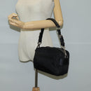 PRADA Shoulder Bag Nylon Black Silver Auth ep9086V-27