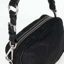 PRADA Shoulder Bag Nylon Black Silver Auth ep9086V-6