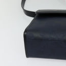 Christian Dior Trotter Canvas Shoulder Bag PVC Navy Gold Auth ep9088-9