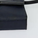 Christian Dior Trotter Canvas Shoulder Bag PVC Navy Gold Auth ep9088-14
