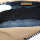 Christian Dior Trotter Canvas Shoulder Bag PVC Navy Gold Auth ep9088-12