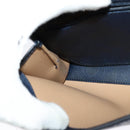 Christian Dior Trotter Canvas Shoulder Bag PVC Navy Gold Auth ep9088-19