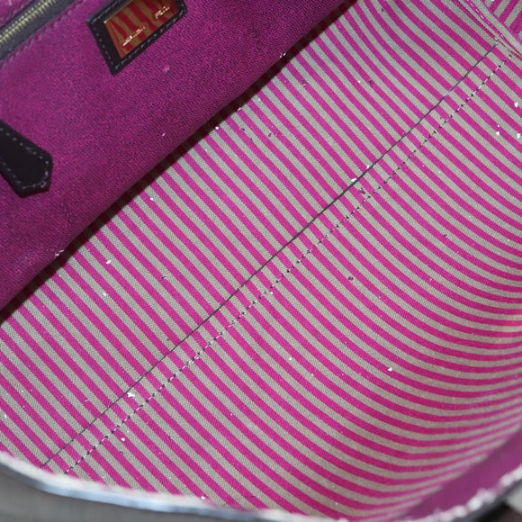 FENDI Zucca Canvas Tote Bag PVC Black Brown Auth ep9089