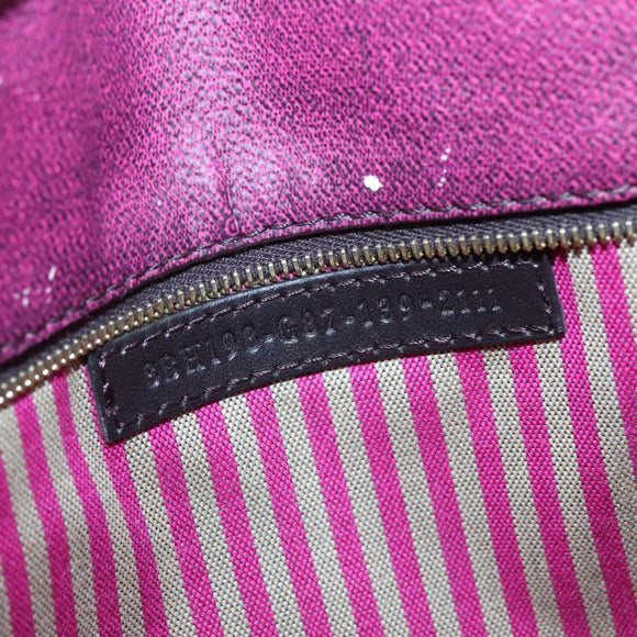 FENDI Zucca Canvas Tote Bag PVC Black Brown Auth ep9089