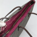 FENDI Zucca Canvas Tote Bag PVC Black Brown Auth ep9089-6