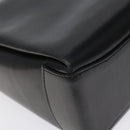 GUCCI Hand Bag Leather Black Gold 26 000 907 Auth ep9106-17