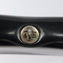 GUCCI Hand Bag Leather Black Gold 26 000 907 Auth ep9106-9