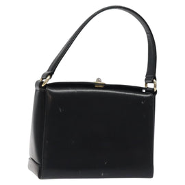 GUCCI Hand Bag Leather Black Gold 26 000 907 Auth ep9106