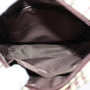BURBERRY Nova Check Shoulder Bag Canvas Beige Silver Auth ep9111-12