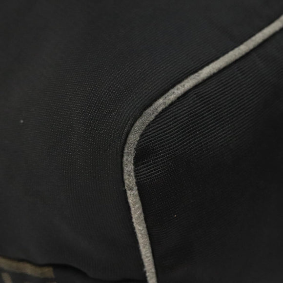 FENDI Hand Bag Nylon Black Gold Auth ep9113