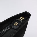 FENDI Hand Bag Nylon Black Gold Auth ep9113-14