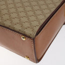 CELINE Macadam Canvas Shoulder Bag Beige Gold Auth ep9122-17