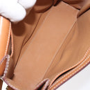 CELINE Macadam Canvas Shoulder Bag Beige Gold Auth ep9122-18