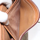 CELINE Macadam Canvas Shoulder Bag Beige Gold Auth ep9122-23