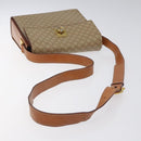 CELINE Macadam Canvas Shoulder Bag Beige Gold Auth ep9122-7