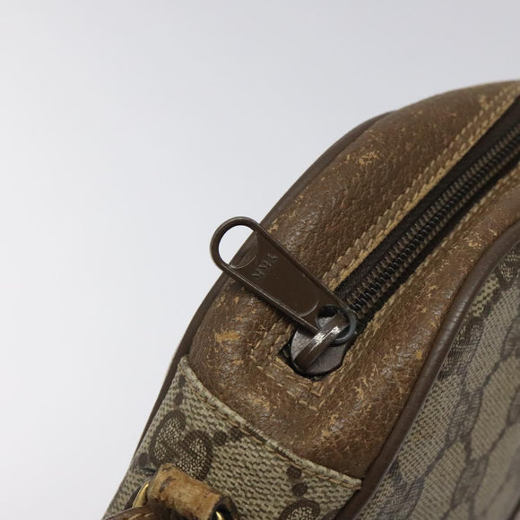 GUCCI GG Supreme Web Sherry Line Clutch Bag PVC Beige 89 01 034 Auth ep9131