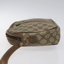 GUCCI GG Supreme Web Sherry Line Clutch Bag PVC Beige 89 01 034 Auth ep9131-4