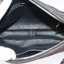 CHANEL COCO Mark Chain Shoulder Bag Leather Black Gold CC Auth ep9135-11