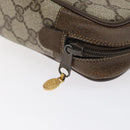 GUCCI GG Supreme Web Sherry Line Clutch Bag PVC Beige 75 01 012 Auth ep9136-8