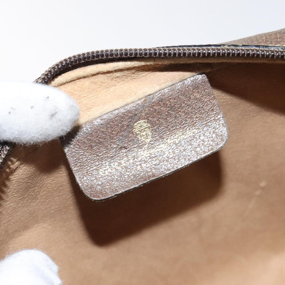 GUCCI GG Supreme Web Sherry Line Clutch Bag PVC Beige 75 01 012 Auth ep9136