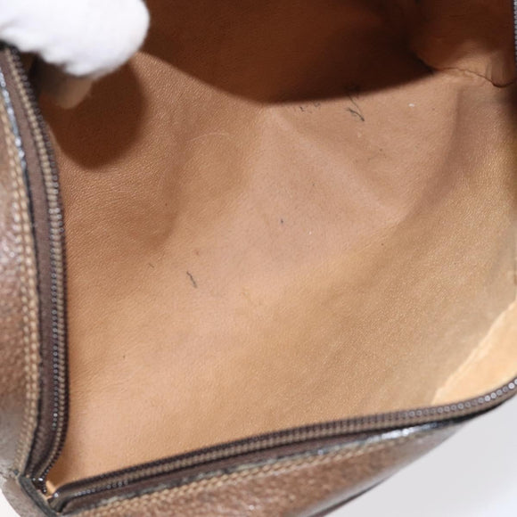 GUCCI GG Supreme Web Sherry Line Clutch Bag PVC Beige 75 01 012 Auth ep9136