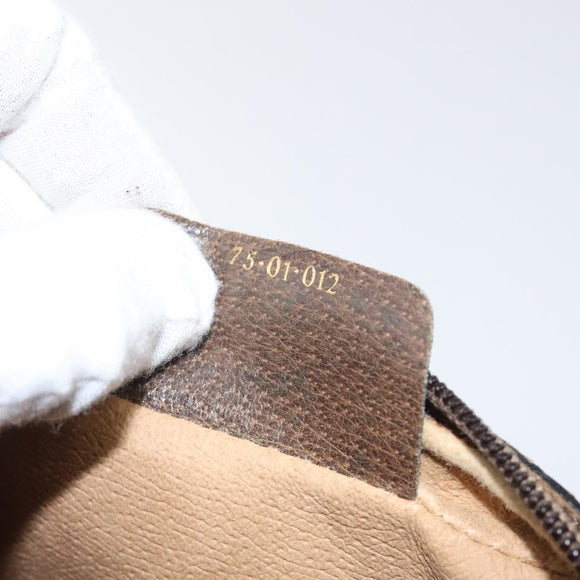 GUCCI GG Supreme Web Sherry Line Clutch Bag PVC Beige 75 01 012 Auth ep9136