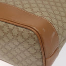 CELINE Macadam Canvas Shoulder Bag Beige Gold Auth ep9137-16