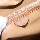 CELINE Macadam Canvas Shoulder Bag Beige Gold Auth ep9137-19