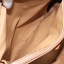 CELINE Macadam Canvas Shoulder Bag Beige Gold Auth ep9137-22