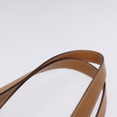 CELINE Macadam Canvas Shoulder Bag Beige Gold Auth ep9137-14