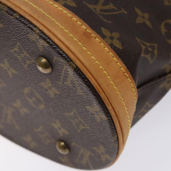 LOUIS VUITTON Monogram Bucket PM Shoulder Bag M42238 LV Auth ep9139