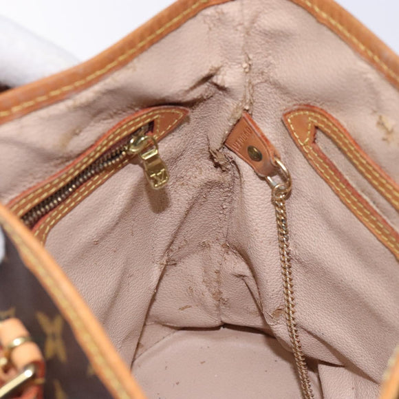 LOUIS VUITTON Monogram Bucket PM Shoulder Bag M42238 LV Auth ep9139