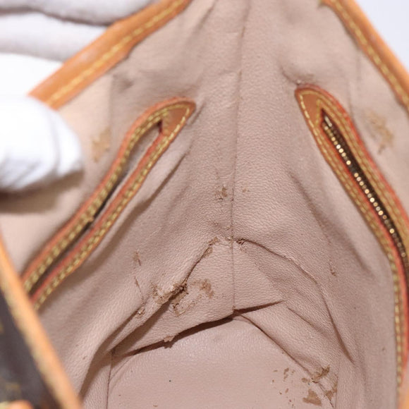 LOUIS VUITTON Monogram Bucket PM Shoulder Bag M42238 LV Auth ep9139