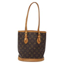 LOUIS VUITTON Monogram Bucket PM Shoulder Bag M42238 LV Auth ep9139-13