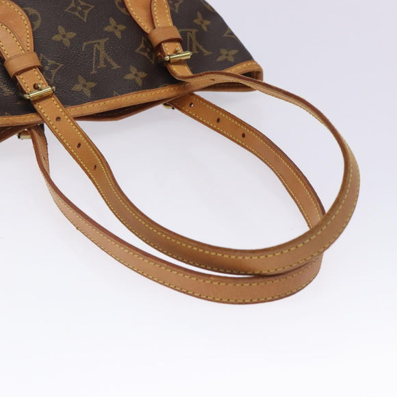 LOUIS VUITTON Monogram Bucket PM Shoulder Bag M42238 LV Auth ep9139