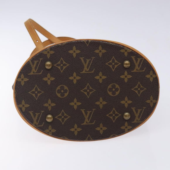 LOUIS VUITTON Monogram Bucket PM Shoulder Bag M42238 LV Auth ep9139