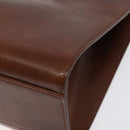 CARTIER PANTHERE Tote Bag Patent leather Brown Silver Auth ep9144-9