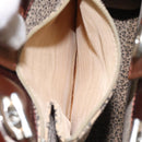 CARTIER PANTHERE Tote Bag Patent leather Brown Silver Auth ep9144-12