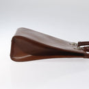 CARTIER PANTHERE Tote Bag Patent leather Brown Silver Auth ep9144-3