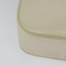 Salvatore Ferragamo Vala Shoulder Bag Leather White Gold Auth ep9145-15