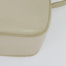 Salvatore Ferragamo Vala Shoulder Bag Leather White Gold Auth ep9145-16