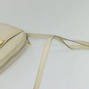 Salvatore Ferragamo Vala Shoulder Bag Leather White Gold Auth ep9145-7