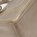 CELINE Boogie bag Hand Bag Leather Gold Auth ep9147-11