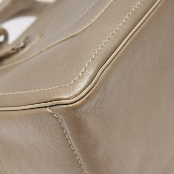 CELINE Boogie bag Hand Bag Leather Gold Auth ep9147