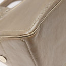 CELINE Boogie bag Hand Bag Leather Gold Auth ep9147-13