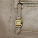 CELINE Boogie bag Hand Bag Leather Gold Auth ep9147-15