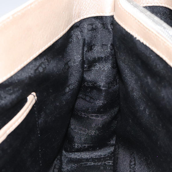 CELINE Boogie bag Hand Bag Leather Gold Auth ep9147