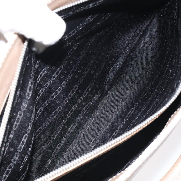 CELINE Boogie bag Hand Bag Leather Gold Auth ep9147