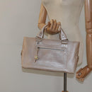 CELINE Boogie bag Hand Bag Leather Gold Auth ep9147-25